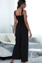 Load image into Gallery viewer, Square Neck Sleeveless Pocket Jumpsuit