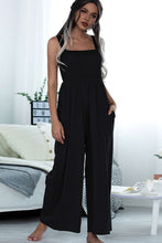 Load image into Gallery viewer, Square Neck Sleeveless Pocket Jumpsuit