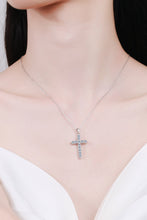 Load image into Gallery viewer, 925 Sterling Silver Cross Moissanite Necklace