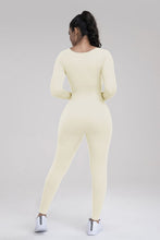 Load image into Gallery viewer, Square Neck Long Sleeve Active Jumpsuit