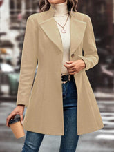 Load image into Gallery viewer, Lapel Collar Button Down Coat