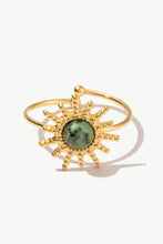 Load image into Gallery viewer, Natural Stone Sun Shape Open Ring