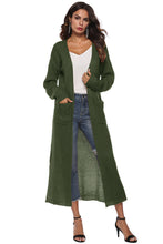 Load image into Gallery viewer, Long Sleeve Open Front Buttoned Cardigan