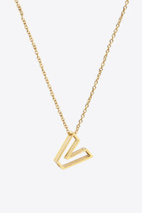 U to Z Letter Pendant Necklace