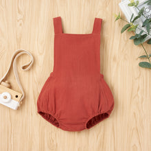 Load image into Gallery viewer, Baby Girl Square Neck Crisscross Romper