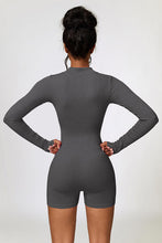 Load image into Gallery viewer, Half Zip Long Sleeve Active Romper