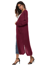 Load image into Gallery viewer, Long Sleeve Open Front Buttoned Cardigan