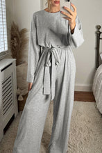 Load image into Gallery viewer, Long Sleeve Round Neck Jumpsuit