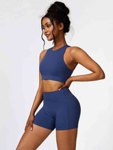 Load image into Gallery viewer, Cutout Cropped Sport Tank and Shorts Set