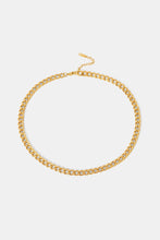 Load image into Gallery viewer, Minimalist 18K Gold Plated Curb Chain Necklace