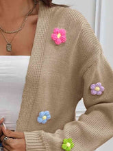 Load image into Gallery viewer, Floral Long Sleeve Open Front Cardigan