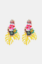 Load image into Gallery viewer, Leaf &amp; Flower Shape Zinc Alloy Dangle Earrings