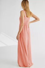 Load image into Gallery viewer, Smocked Square Neck Wide Leg Jumpsuit with Pockets