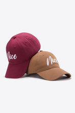 Load image into Gallery viewer, NICE Adjustable Cotton Baseball Cap