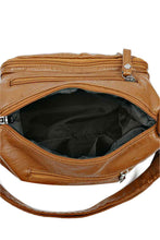 Load image into Gallery viewer, Multi-Pocket PU Leather Crossbody Bag