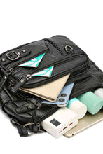 Load image into Gallery viewer, Multi-Pocket PU Leather Crossbody Bag