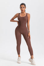 Load image into Gallery viewer, Wide Strap Sleeveless Active Jumpsuit