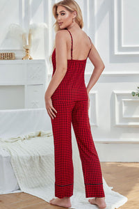 BY THE FIRE Gingham Lounge Set