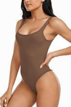 Load image into Gallery viewer, Wide Strap Square Neck Active Bodysuit