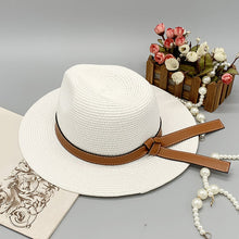 Load image into Gallery viewer, Wide Brim Paper Braided Hat