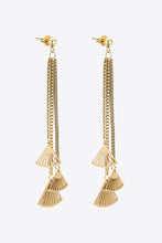 Load image into Gallery viewer, 18K Gold Plated Stainless Steel Fringe Earrings