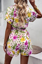 Load image into Gallery viewer, JULIANNA Floral Drawstring Romper