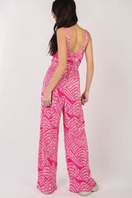 Load image into Gallery viewer, VERY J Printed Pleated Sleeveless Wide Leg Jumpsuit