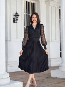 Pleated Midi Skirt