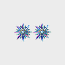 Load image into Gallery viewer, Flower Shape Rhinestone Alloy Stud Earrings