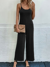 Load image into Gallery viewer, Pocketed Spaghetti Strap Wide Leg Jumpsuit