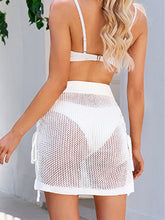 Load image into Gallery viewer, Drawstring Elastic Waist Swim Skirt