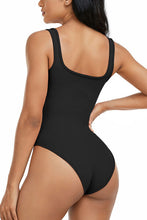 Load image into Gallery viewer, Wide Strap Square Neck Active Bodysuit