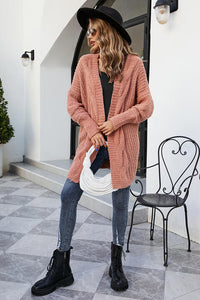 Open Front Dolman Sleeve Cardigan