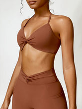 Load image into Gallery viewer, Twisted Halter Neck Active Bra