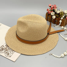 Load image into Gallery viewer, Wide Brim Paper Braided Hat