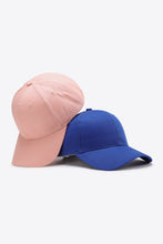 Load image into Gallery viewer, Plain Adjustable Cotton Baseball Cap