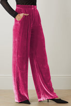 Load image into Gallery viewer, Loose Fit High Waist Long Pants with Pockets