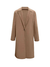 Load image into Gallery viewer, Collared Neck Button Up Long Sleeve Coat