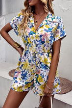 Load image into Gallery viewer, JULIANNA Floral Drawstring Romper