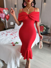 Load image into Gallery viewer, ENAMORADA Fishtail Wrap Dress