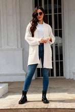 Load image into Gallery viewer, Open Front Long Sleeve Cardigan with Pockets