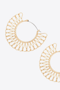 18K Gold-Plated Cutout Earrings