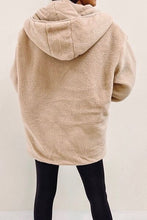 Load image into Gallery viewer, Snap Down Long Sleeve Hooded Jacket with Pockets