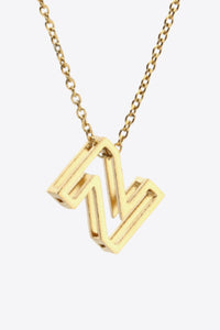 U to Z Letter Pendant Necklace