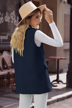 Load image into Gallery viewer, Longline Blazer Vest with Pockets