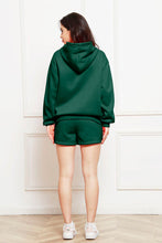 Load image into Gallery viewer, Drop Shoulder Long Sleeve Hoodie and Shorts Set