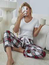 Load image into Gallery viewer, GINGERBREAD BABE Plaid Lounge Set