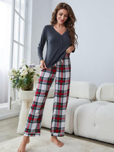 Load image into Gallery viewer, WHOVILLE Plaid Lounge Set