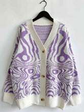 Load image into Gallery viewer, Abstract Pattern Button Down Cardigan