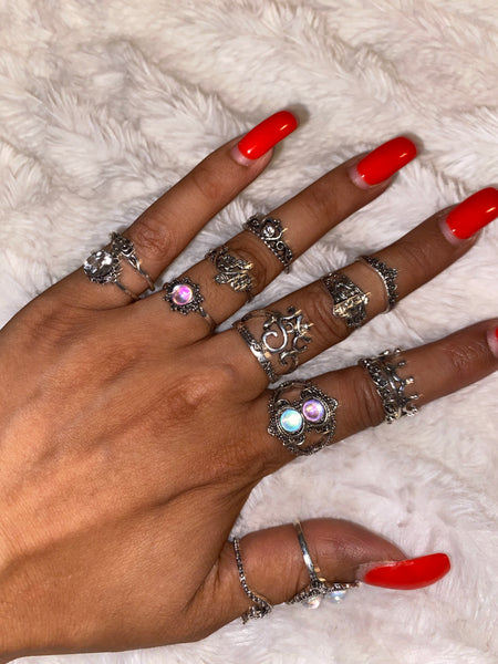 Enlightened Spirit Bohemian Stackable Knuckle Ring Set